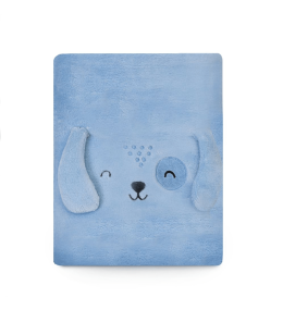 KINDMO KIDS - Cobertor Bordado Cachorrinho Azul