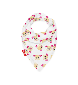 KINDMO KIDS - Babador Bandana Cachorrinha Rosa Fisher Price