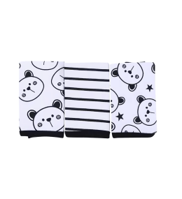 Kit Pano de Boca Urso - Preto - KINDMO KIDS