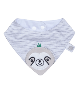 KINDMO KIDS - Babador Bandana Bordado Bicho Preguiça