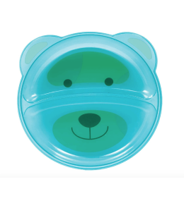 KINDMO KIDS - Prato com divisórias Urso Azul Buba