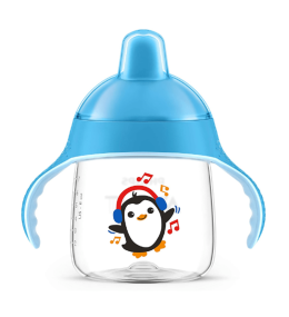 KINDMO KIDS - Copo Antivazamento Phillips Avent Pinguim - 260ml - Azul