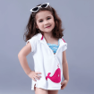 KINDMO KIDS - Roupão Infantil Bordado Baleia - Rosa