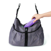 KINDMO KIDS - Conjunto Babador com Bolsa de Silicone OXO tot Lilas e Cinza