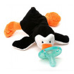 KINDMO KIDS - WubbaNub Little Penguin - Chupeta com pinguim de pelúcia
